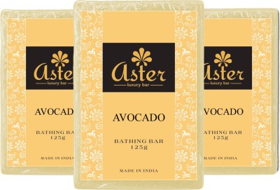 

Aster Luxury Avocado Bathing Bar 125g - Pack Of 3(375 g, Pack of 3)