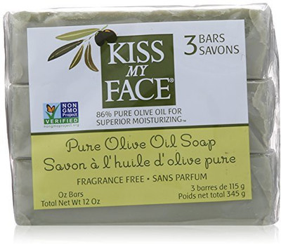 

Kiss My Face Pure Olive Oil Soap Fragrance Free - 3 Bars(345 g)