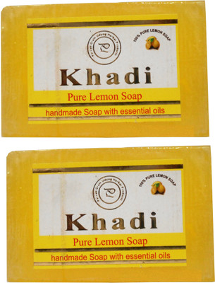 

Khadi Herbal NaturalPure Lemon Soap Pack Of 2(250 g, Pack of 2)