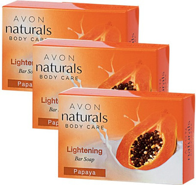 

Avon Natural Papaya Bar Soap Pack of 3(100 g, Pack of 3)