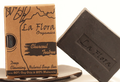 

La Flora Organics Charcoal Teatree deep Cleansing Black Soap Bar(100 g)