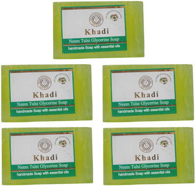 

Khadi Herbal Neem & Tulsi soap(625 g, Pack of 5)