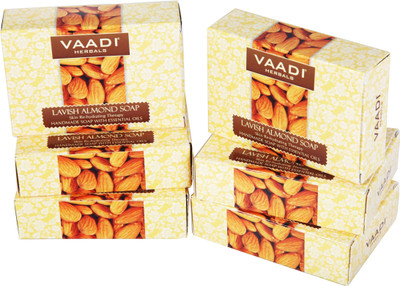 

Vaadi Herbals Lavish Almond Soap - Pack of 5(75 g, Pack of 6)