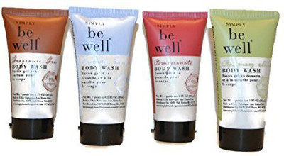 

Simply Be Well Travel Pack Body Wash- 4 Scents Soap(100 g, Pack of 4)