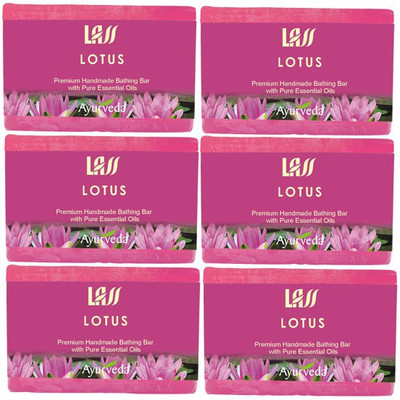 

Lass Naturals Lotus Handmade Soap (Pack Of 6)(750 g, Pack of 6)