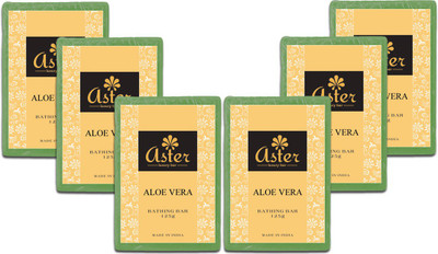 

Aster Luxury Handmade Aloe Vera Soap 125g - Pack of 6(750 g, Pack of 6)