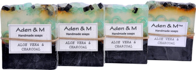 

Aden & M Aloe Vera & Charcoal - Pack of 4(95 g, Pack of 4)