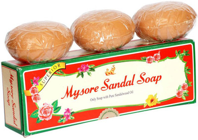 

Mysore Sandal Bath Tablet Trio Soap(450 g, Pack of 3)