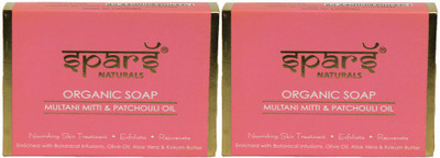 

Spars Naturals -Organic Multani Soap with Patchouli Oil ( Pack of 2 )(200 g, Pack of 2)