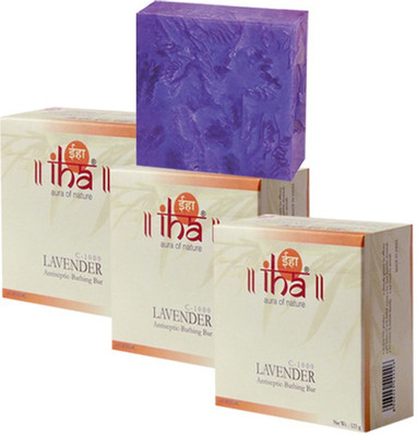

IHA Ayurvedic Lavender Beauty Soap - Pack of 3 - Premium Herbal(375 g, Pack of 3)