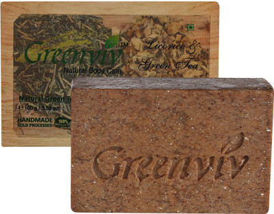 

Greenviv Natural Licorice & Green Tea Soap(100 g)
