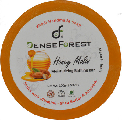

Dense Forest Honey Malai Handmade Khadi Soap(100 g)