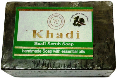 

Khadi Herbal Basil Scrub Soap(125 g)