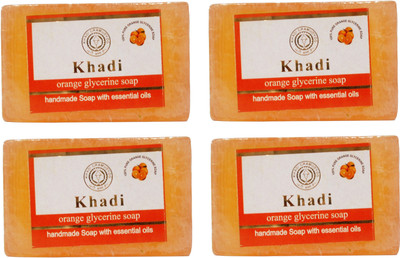 

Khadi Herbal NaturalOrange Glycerine Soap(500 g, Pack of 4)