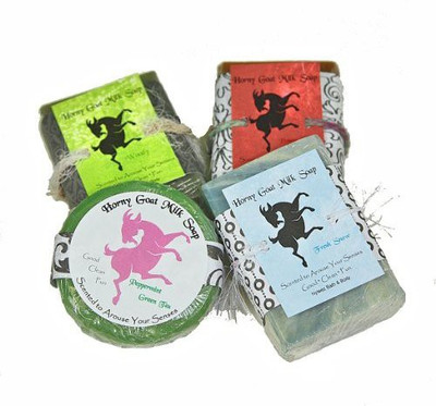 

NNW Bath & Body Horny Goat Milk Hand Made Soaps - 4 Bar Gift Sets (Holiday)(50 g)