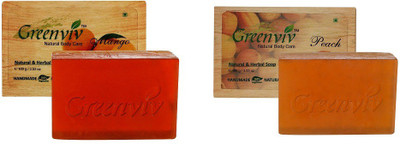 Greenviv Fruity Bath Soap Combo-2(200 g, Pack of 2)