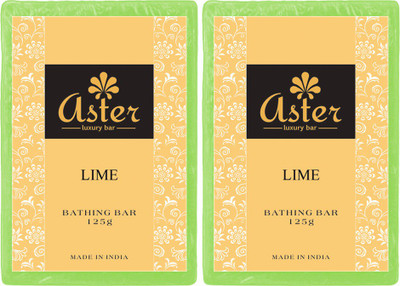

Aster Luxury Handmade Lime Soap - Pack of 2(250 g, Pack of 2)
