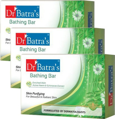 

Dr. Batra's Skin Purifying Bathing Bar pack of 3(375 g, Pack of 3)