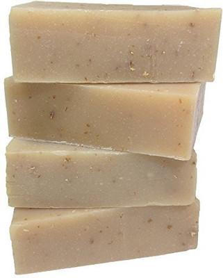 

Leona Kay Premium Handmade Soap - Paraben Free - 4 Bars - Oatmeal Milk & Honey(30 g, Pack of 4)