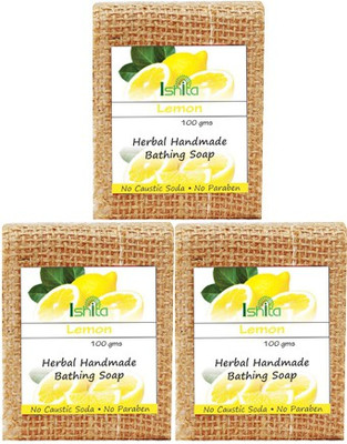 

Ishita International Handmade Lemon Soap(300 g, Pack of 3)