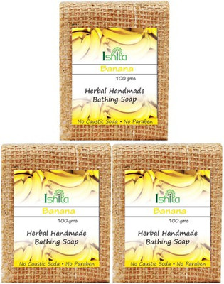 

Ishita International Handmade Banana Soap(300 g, Pack of 3)