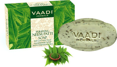 

Vaadi Herbals Neem Patti Soap, Pure Neem Leaves, 75gms x 6(450 g, Pack of 6)