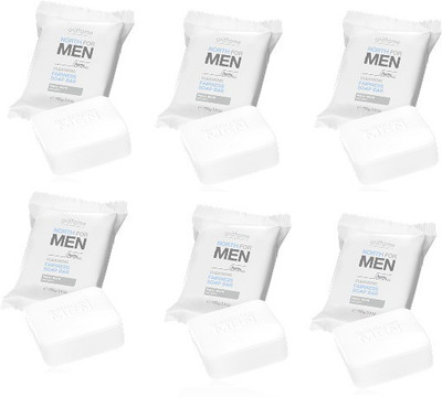 

Oriflame North For Men Cleansing Fairness Soap Bar(500 g, Pack of 6)