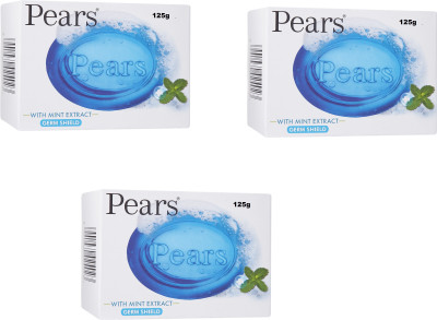 

Pears Germs Shield With Mint Extract Soap ( Pack of 3 )(125 g, Pack of 3)
