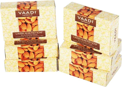 

Vaadi Herbals Lavish Almond Soap - Pack of 6(85 g, Pack of 6)