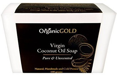 

Organicgold Coconut Oil Soap Pure And Unscented Antifungal Cleanser And Deep Moisturizer(100 g)
