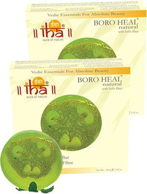 

IHA Ayurvedic Footcare BORO HEAL Soap - With Scrub - Pack of 2(200 g, Pack of 2)