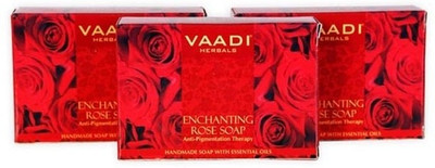 

Vaadi Herbals Value Pack of 3 Enchanting Rose Soap(225 g, Pack of 3)