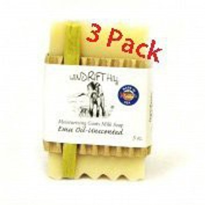

Windrift Hill Moisturizing Goat's Milk Soap (Unscented - Emu Oil)(370 g, Pack of 3)