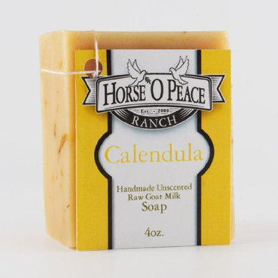 

Horse 'O Peace Ranch Handmade Herbal 100% Raw Goat Milk Calendula Soap(120 ml)