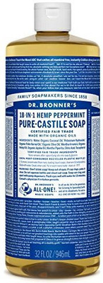 Dr. Bronner's Peppermint Liquid Soap(946 ml)
