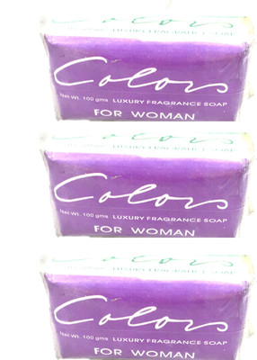 

Color Luxury Fragrance Soap For Woman Pack of 3(300 g, Pack of 3)