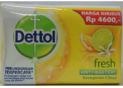 Reckitt Benckiser Dettol Anti Bacterial Soap (Pack of 12) (fresh citrus)(110 g)