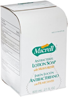 

Gojo Micrell 9756-06 Antibacterial Lotion Soap Refill (Pack of 6)(800 ml)