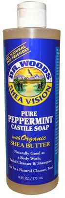 

Dr. Woods Pure Castile Soap with Organic Shea Butter - Peppermint(473 ml)