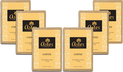 

Aster Luxury Handmade Coffee Soap 125g - Pack of 6(750 g, Pack of 6)