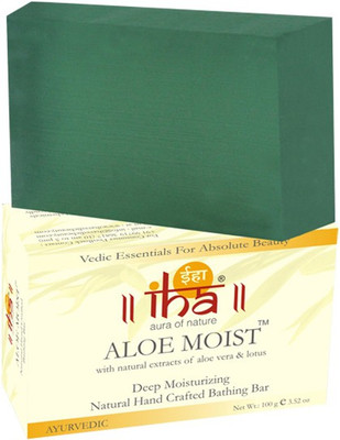 

IHA Ayurvedic Aloe Moist (Aloe Vera) Soap - Premium Herbal(100 g)