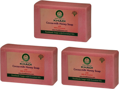 

Khadi Herbal Naturalpure coconut milk & Honey soap(375 g, Pack of 3)
