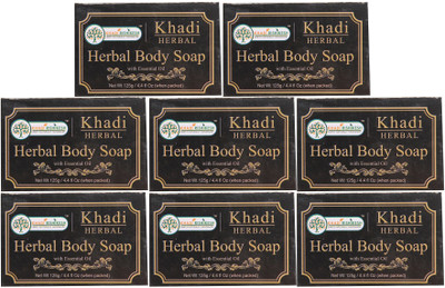 

Khadi Rishikesh Herbal Haldi Chandan Body Soap-Pack of 8 Each(125 g, Pack of 8)