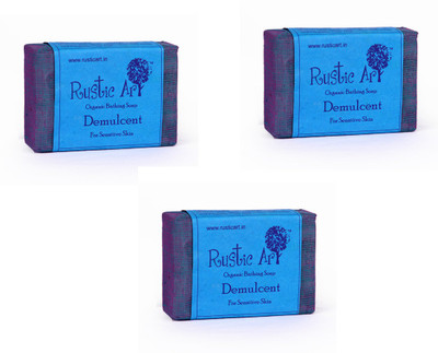 

Rustic Art Organic Demulcent Soap(300 g, Pack of 3)