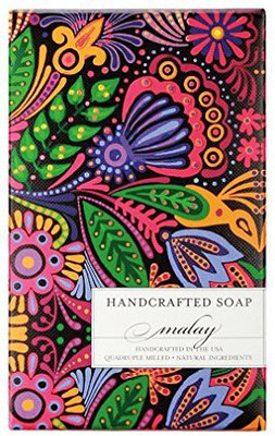 

Mudlark Moonflowers Solo Boxed French Milled Soap, Malay(100 g)