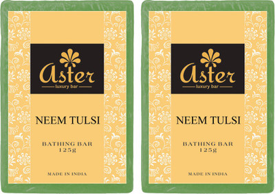 

Aster Luxury Handmade Neem Tulsi Soap 125g - Pack of 2(250 g, Pack of 2)