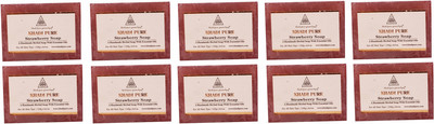 

Khadi Pure NATURAL STRAWBERRY SOAP WITH ESSENTIAL OIL(1250 g, Pack of 10)