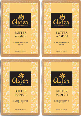 

Aster Luxury Butter Scotch Soap - Pack of 4(500 g, Pack of 4)