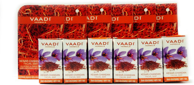 

Vaadi Herbals Kesar-chandan Facial Bars with Orange Peel - Pack of 6(125 g, Pack of 6)