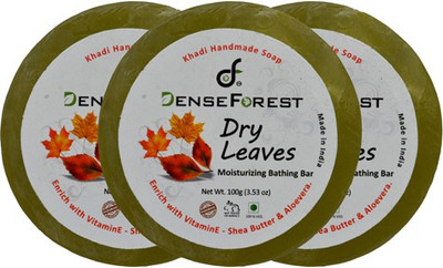 

Dense Forest Dry Leaves Khadi Soap(100 g, Pack of 3)